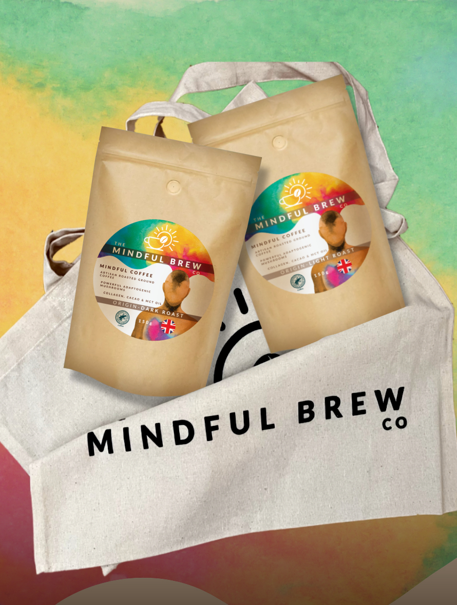 The Mindful Brew Co - Mindful Mushroom Coffee - Promo Pack - Free Tote Bag - One Size